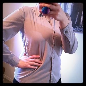 95% cotton button down blouse